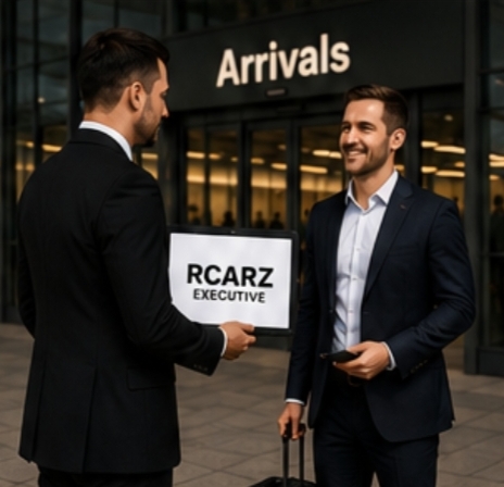 Professional chauffeur meet and greet service at Manchester Airport arrivals